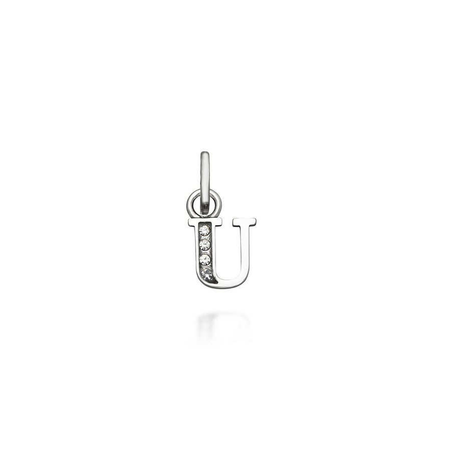 mini charm "u" crystal