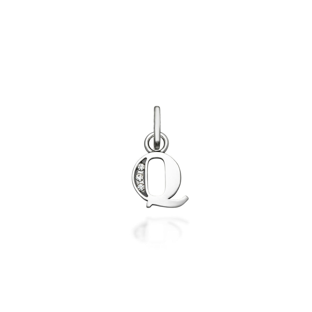 mini charm "q" crystal