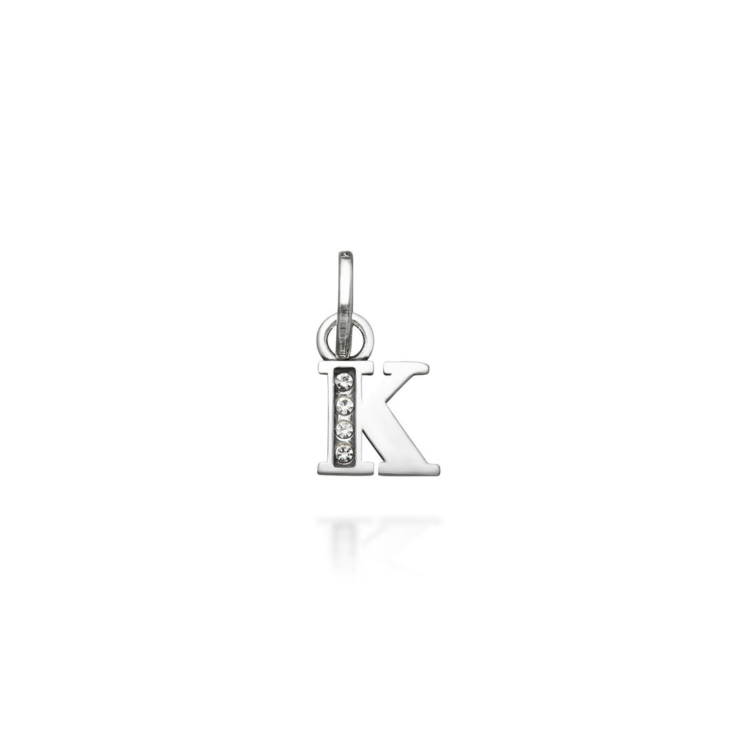 mini charm "k" crystal