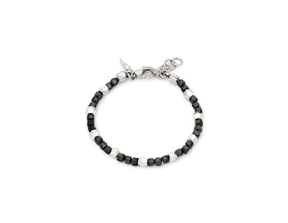 Bracciale da uomo spinello nero dadi