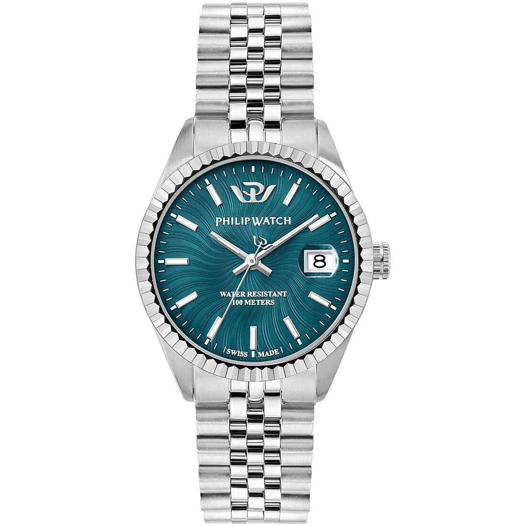 Orologio Philip Watch Caribe Urban Donna Verde Acciaio 35 mm