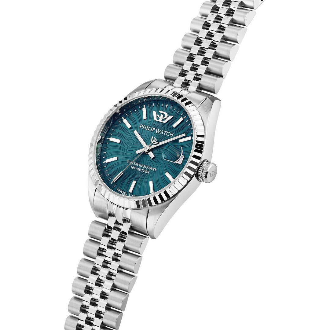 Orologio Philip Watch Caribe Urban Donna Verde Acciaio 35 mm