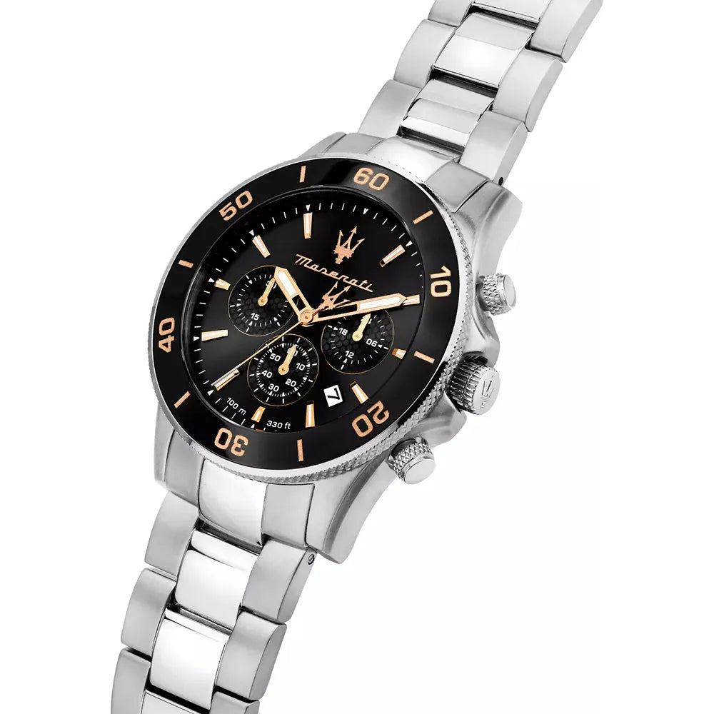 Orologio Maserati Competizione Cronografo Nero con Bracciale Aggiuntivo