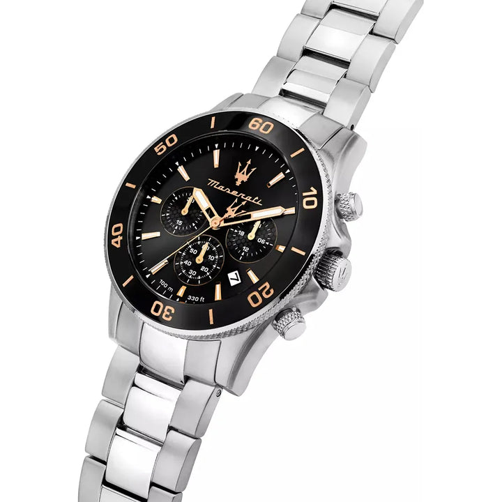 Orologio Maserati Competizione Cronografo Nero con Bracciale Aggiuntivo