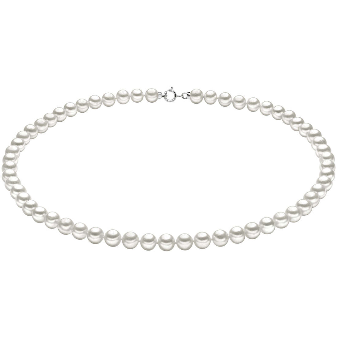 Girocollo Comete Storia di Luce in Oro Bianco con Perle e Charm Stella