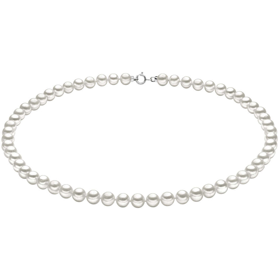 Girocollo Comete Storia di Luce in Oro Bianco con Perle e Charm Stella