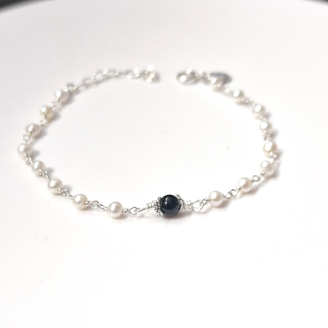 Bracciale Su Kokku con Perle in Argento