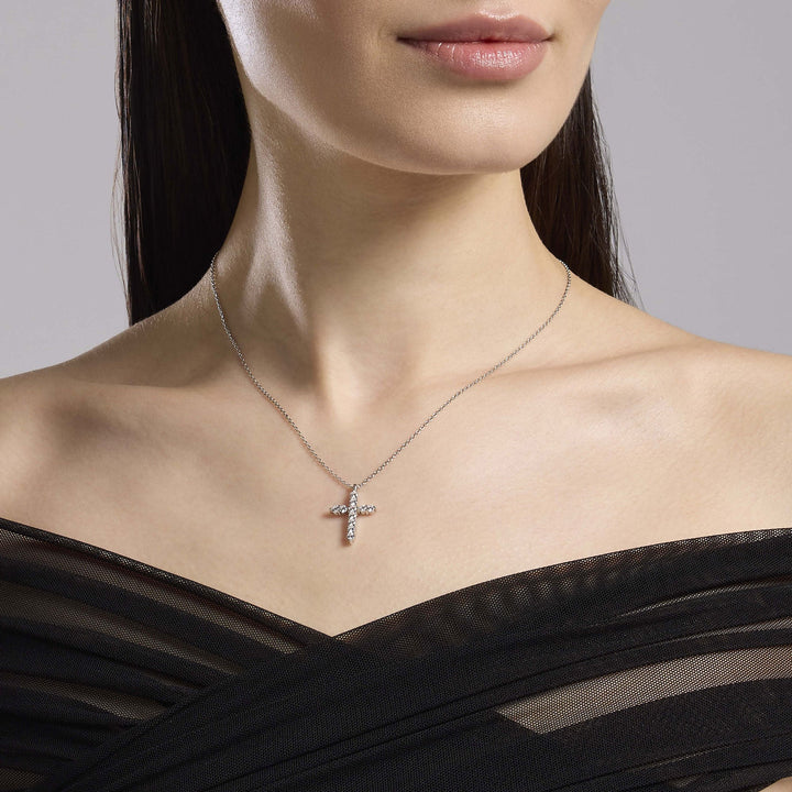 Girocollo DIVINA con croce di zirconi