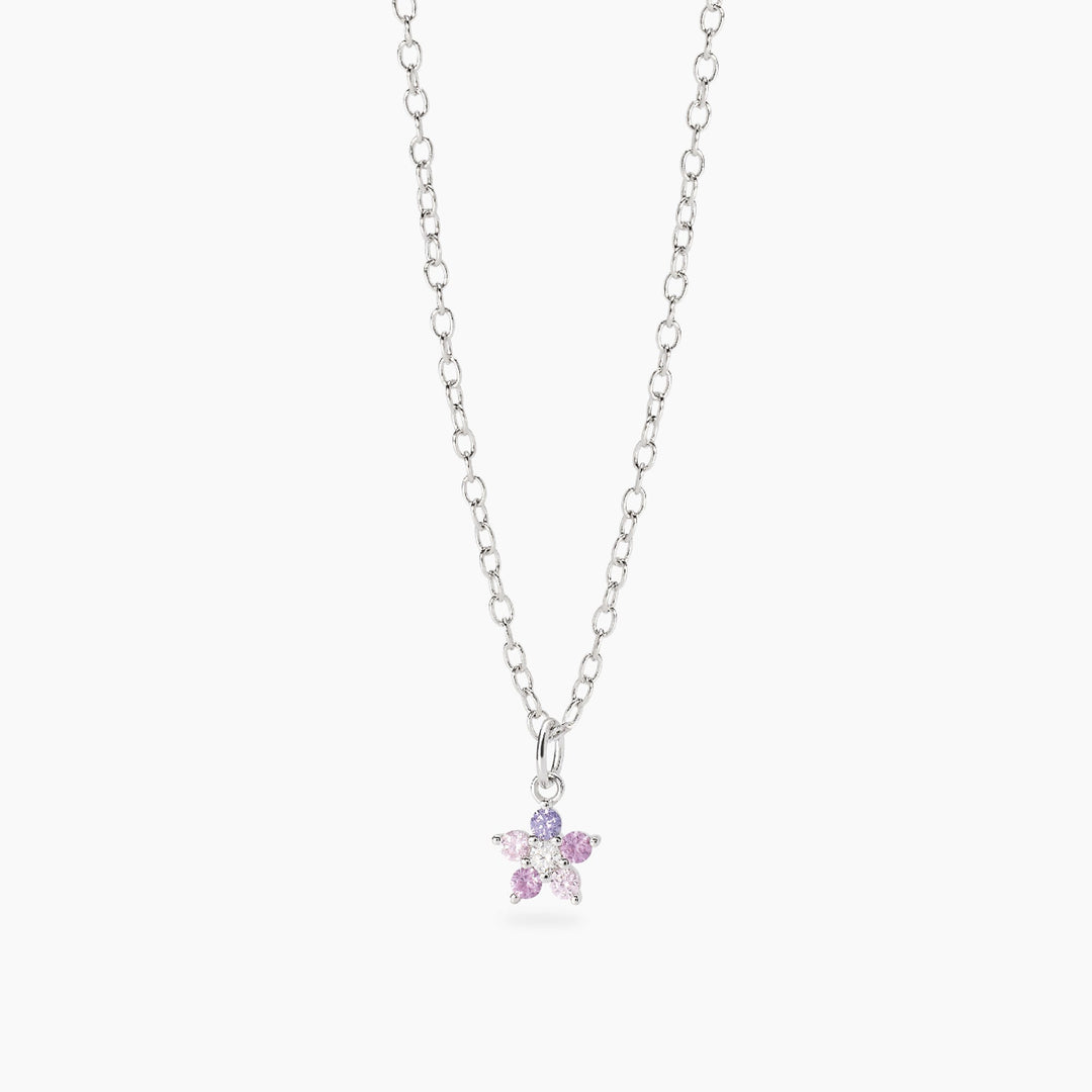 Collana da bambina FUN FLOWER con fiore rosa