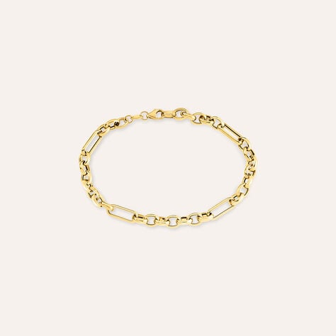 Bracciale catena fantasia Colette in oro giallo 9 kt, 18 cm