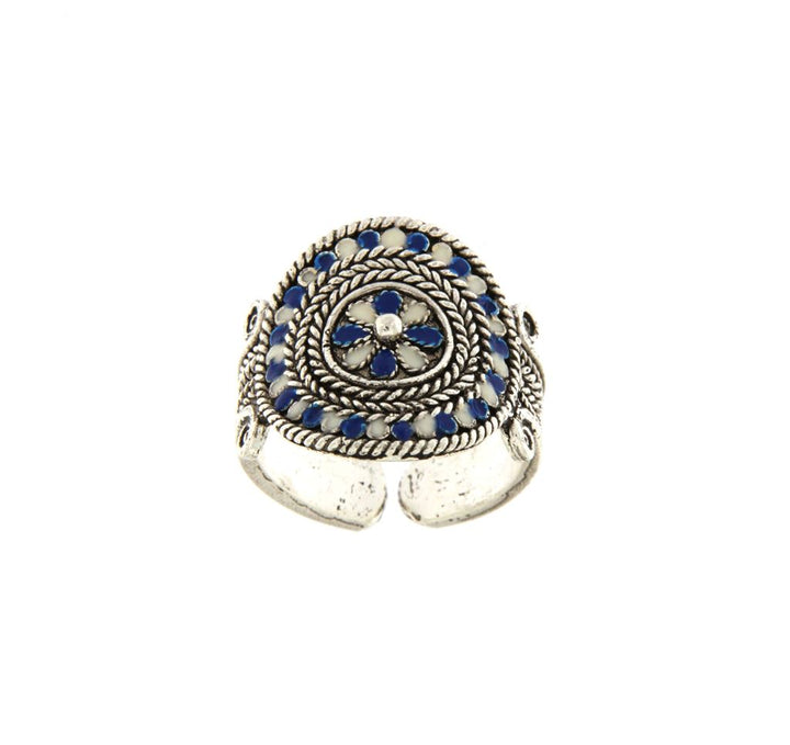 Anello Fenicio-Punico in Filigrana e Smalto