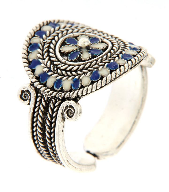 Anello Fenicio-Punico in Filigrana e Smalto