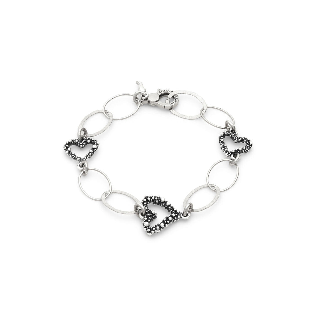 Bracciale Cuori e Catena