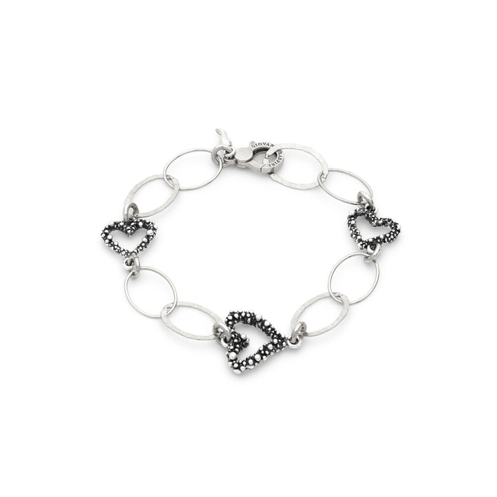 Bracciale Cuori e Catena