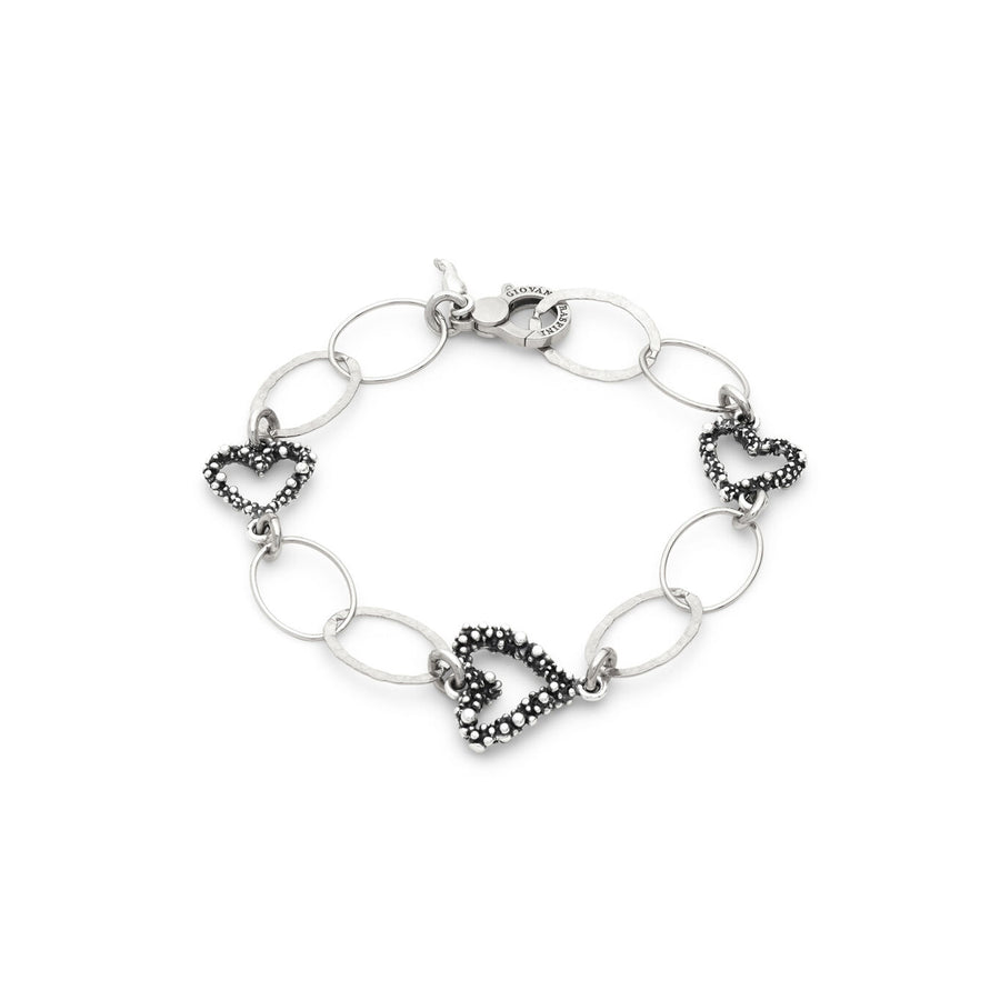 Bracciale Cuori e Catena