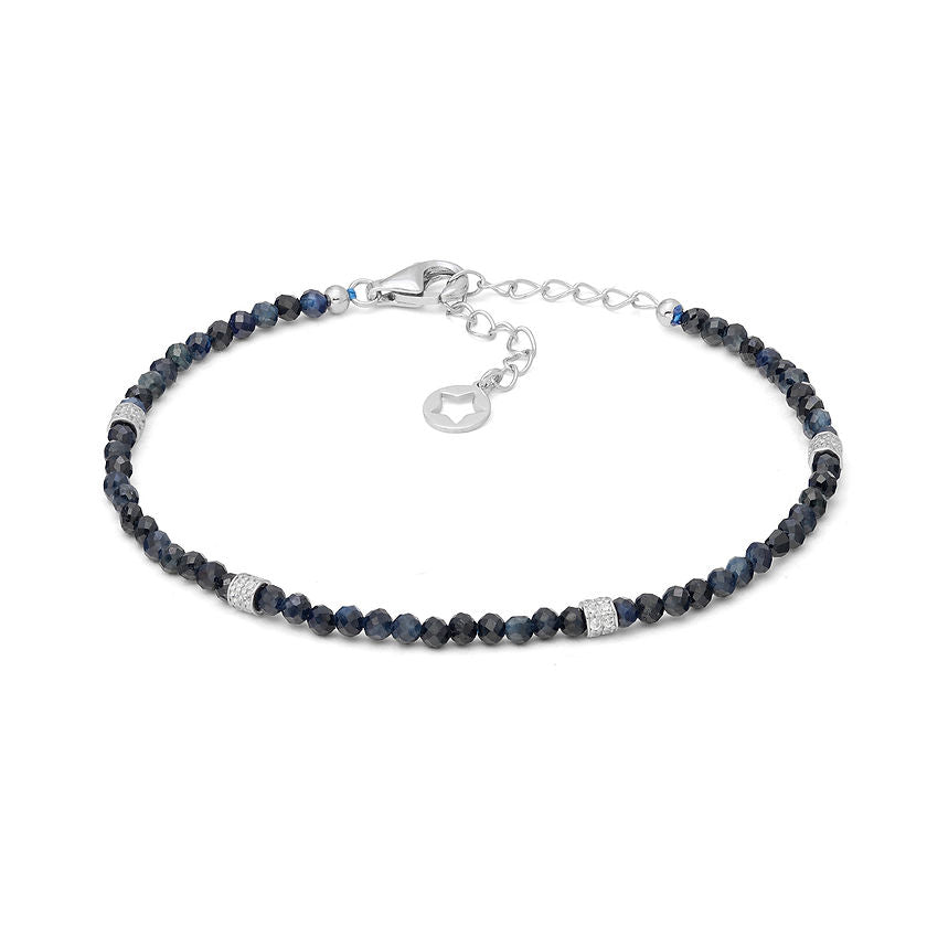 Bracciale Storia di Luce Gift &amp; Color in Argento con Zaffiro Blu e Zirconi