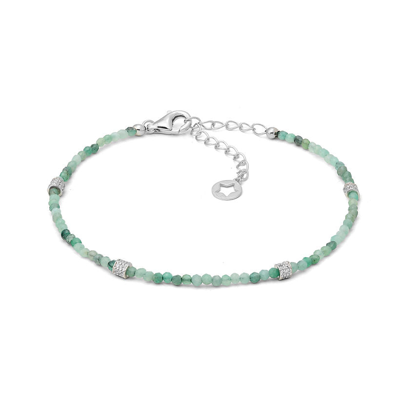 Bracciale Storia di Luce Gift & Color in Argento con Smeraldo e Zirconi