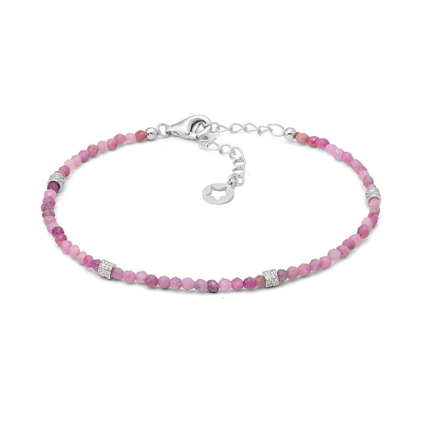 Bracciale Comete Storia di Luce Gift &amp; Color in Argento con Rubino e Zirconi