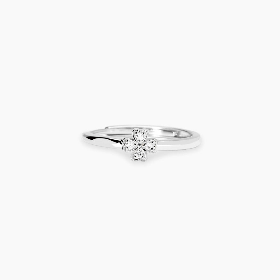 Anello MY DIAMOND con quadrifoglio di diamanti lab-grown