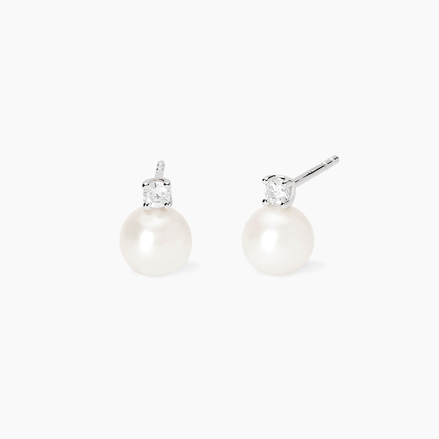 Orecchini MY DIAMOND con perle coltivate e diamanti lab-grown