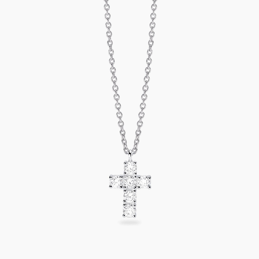 Girocollo MY DIAMOND con croce di diamanti lab-grown 0,39 ct