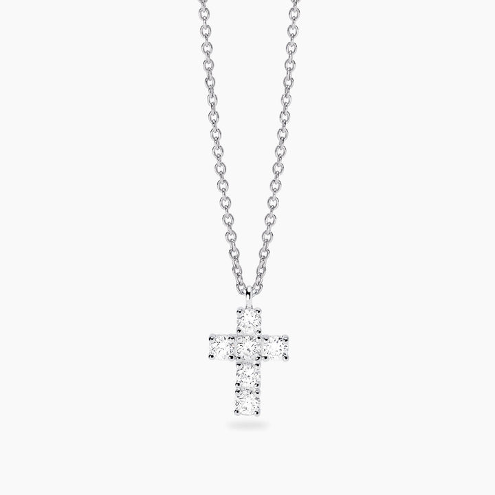 Girocollo MY DIAMOND con croce di diamanti lab-grown 0,39 ct