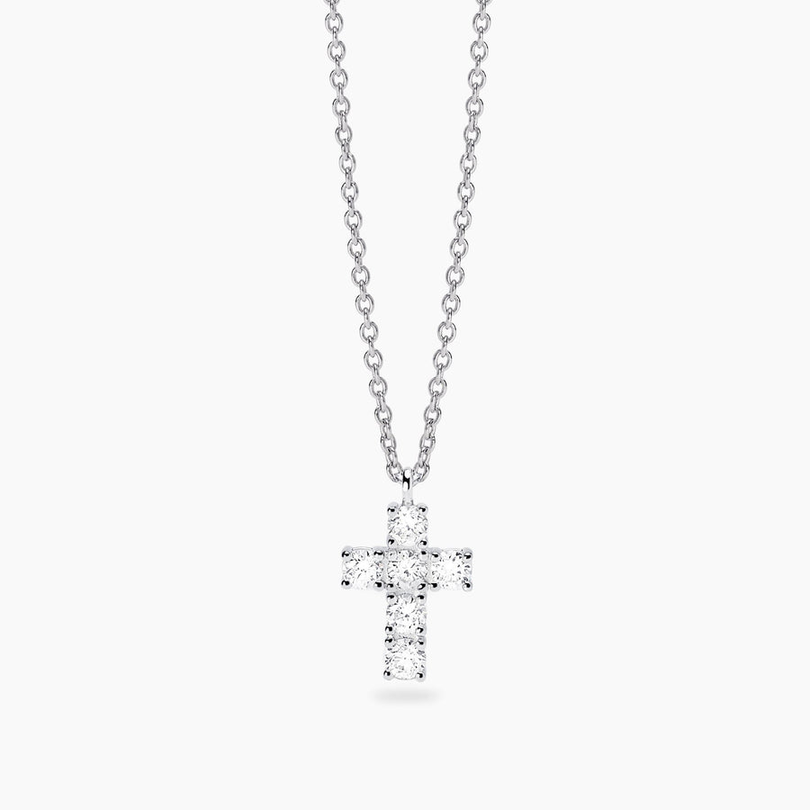 Girocollo MY DIAMOND con croce di diamanti lab-grown 0,39 ct
