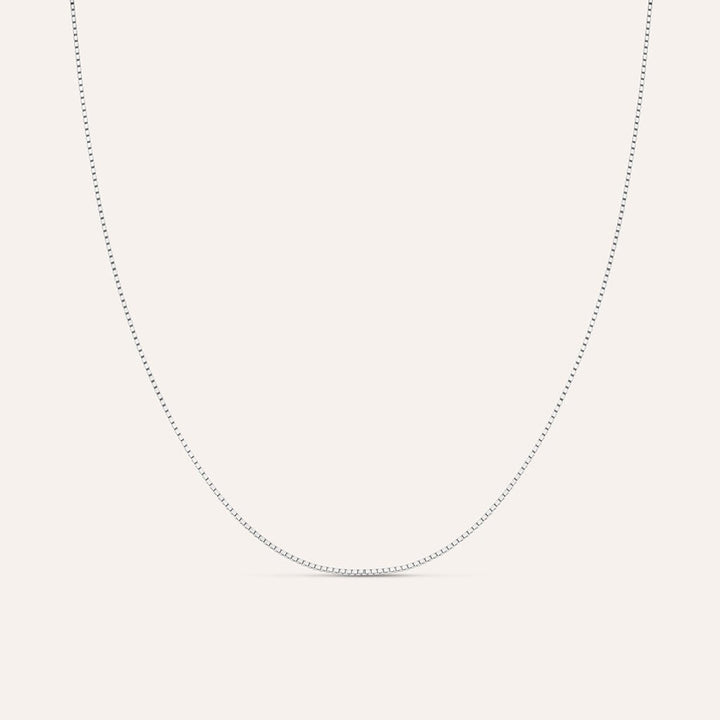Catenina veneziana Gentleman in argento rodiato, 50 cm