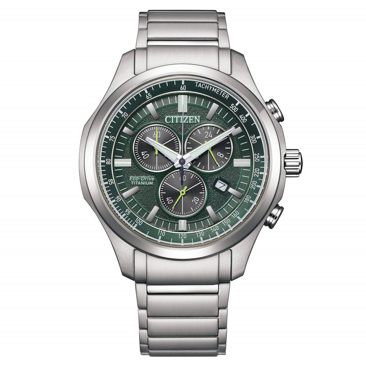 Orologio Citizen Crono SuperTitanio 2530 Eco-Drive Verde 43 mm