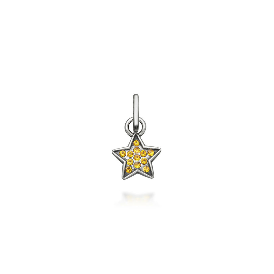 Mini Charm Stella Crystal Giallo