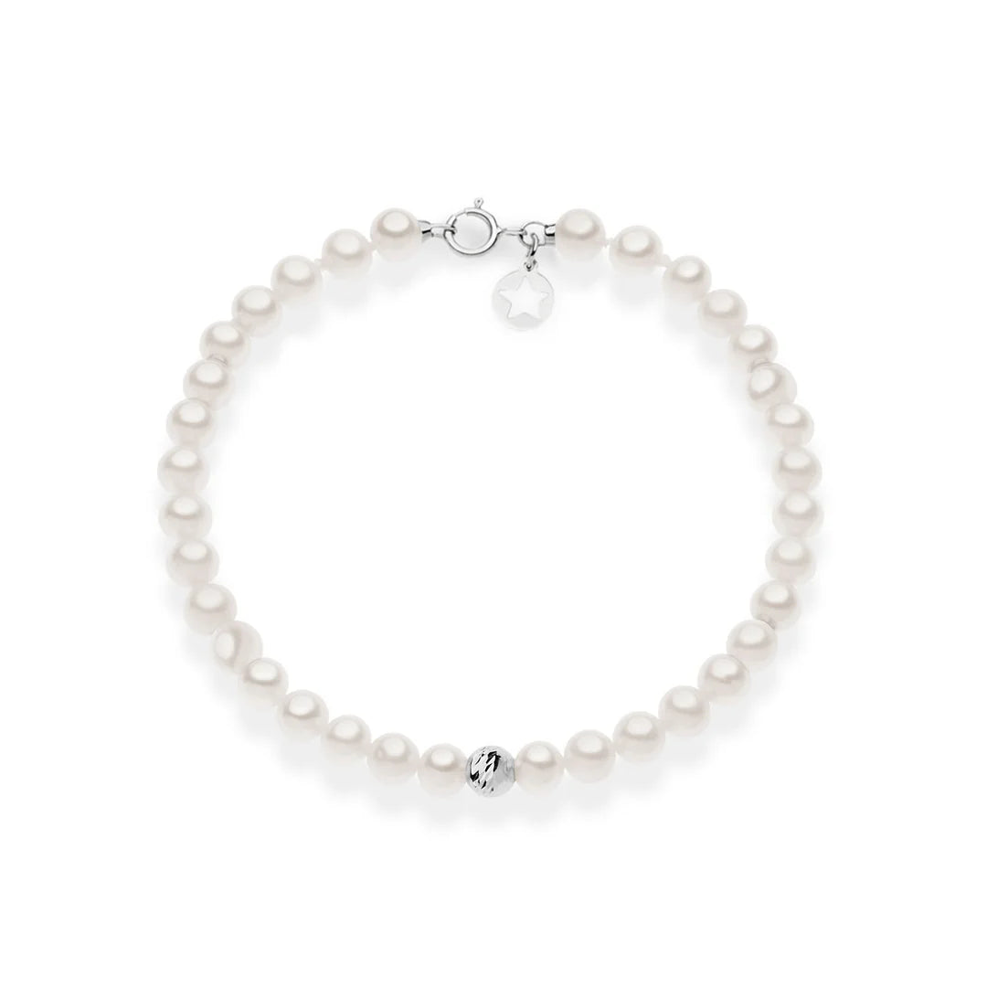 Bracciale in oro 9 kt e perle Fresh Water