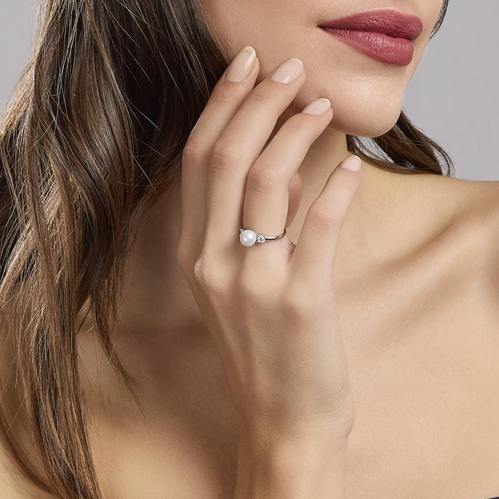 Anello MON CHÉRI con perla coltivata e zirconi