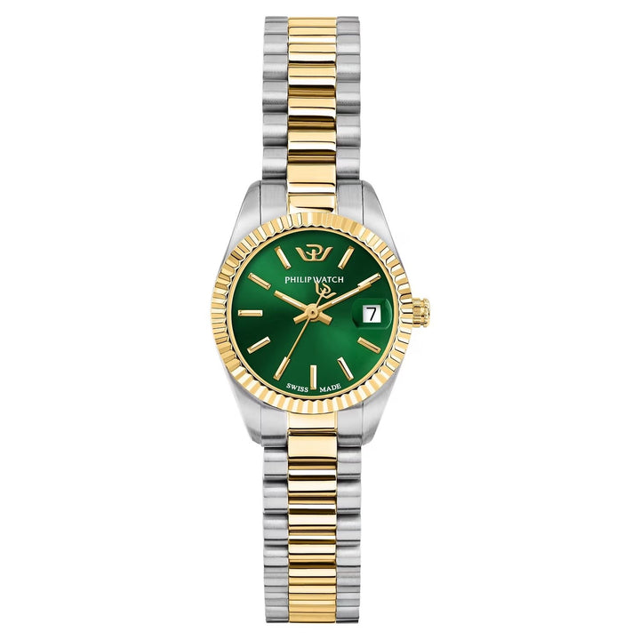 Orologio Philip Watch Caribe Urban Mini Donna Verde Bicolore 24 mm