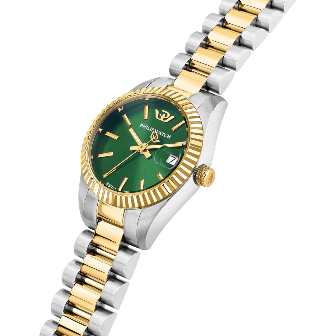 Orologio Philip Watch Caribe Urban Mini Donna Verde Bicolore 24 mm