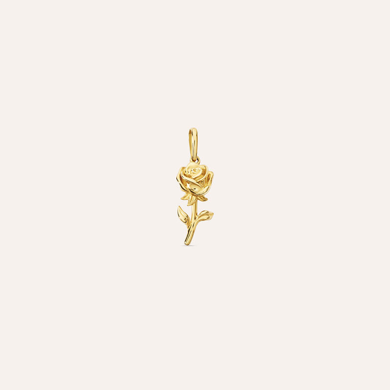 Pendente fiore Poème in oro giallo 9 kt