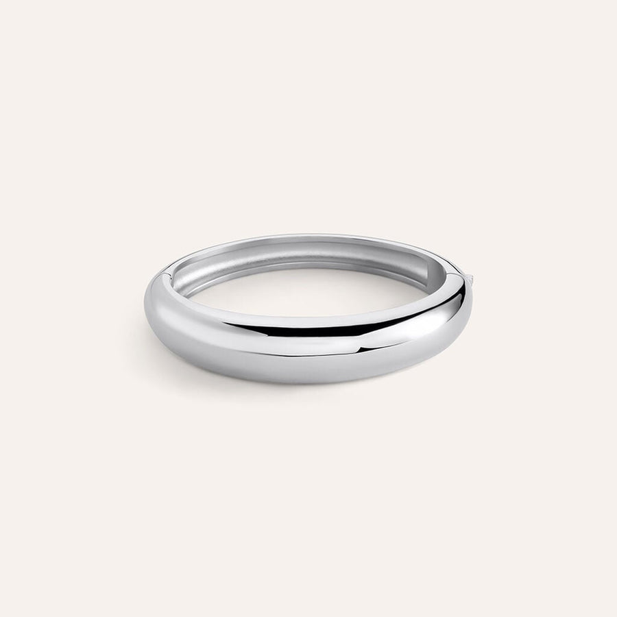 Bangle Moonlight in acciaio con chiusura a scatto