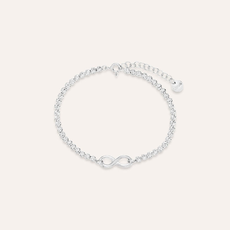 Bracciale infinito Silver Collection in argento rodiato