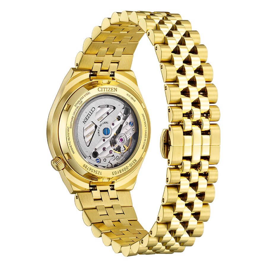 Orologio Citizen Tsuyosa 60 Automatico Dorato Quadrante Argento 37 mm