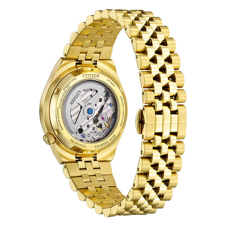 Orologio Citizen Tsuyosa 60 Automatico Dorato Quadrante Argento 37 mm