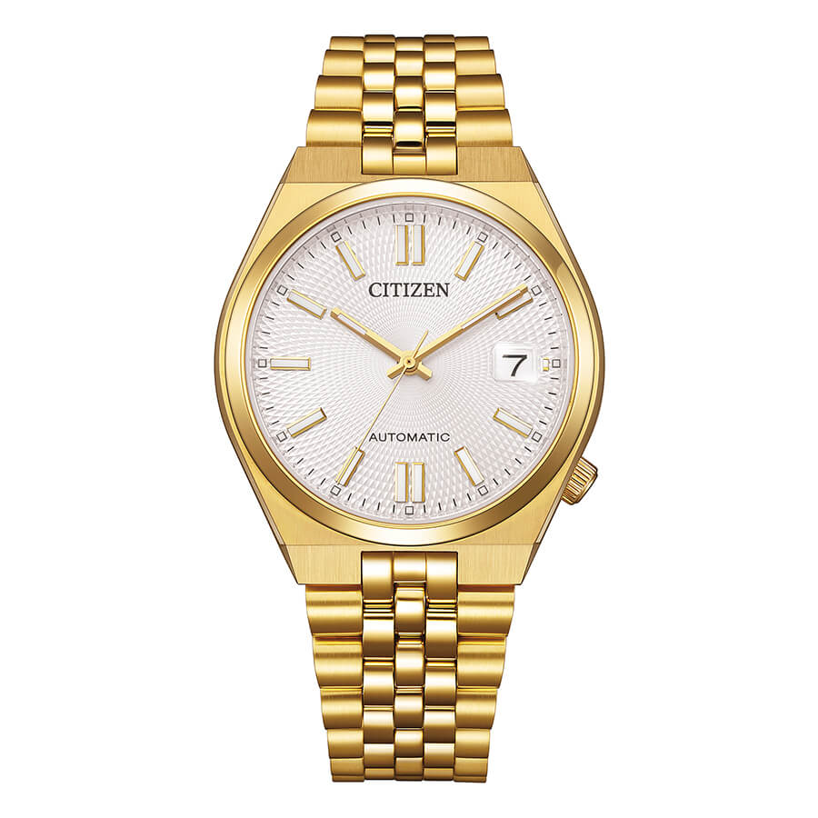 Orologio Citizen Tsuyosa 60 Automatico Dorato Quadrante Argento 37 mm