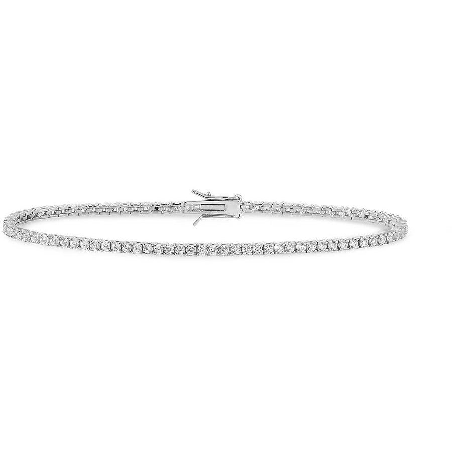 Bracciale Comete Tennis con Zirconi Bianchi 2 mm