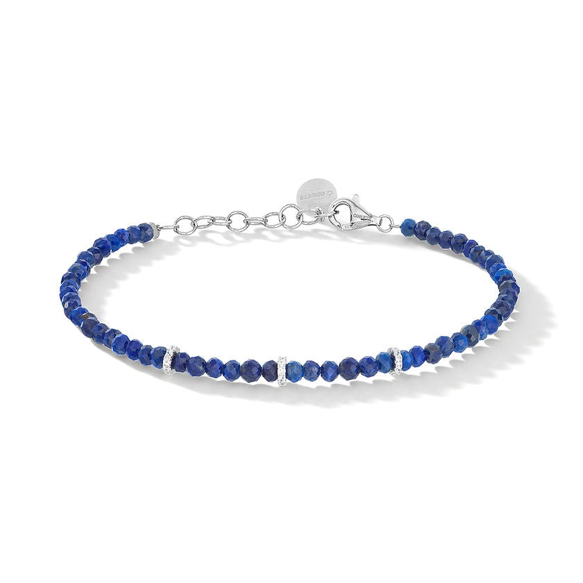 Bracciale Comete Gift&Colour Man in Argento con Lapis e Zirconi Bianchi