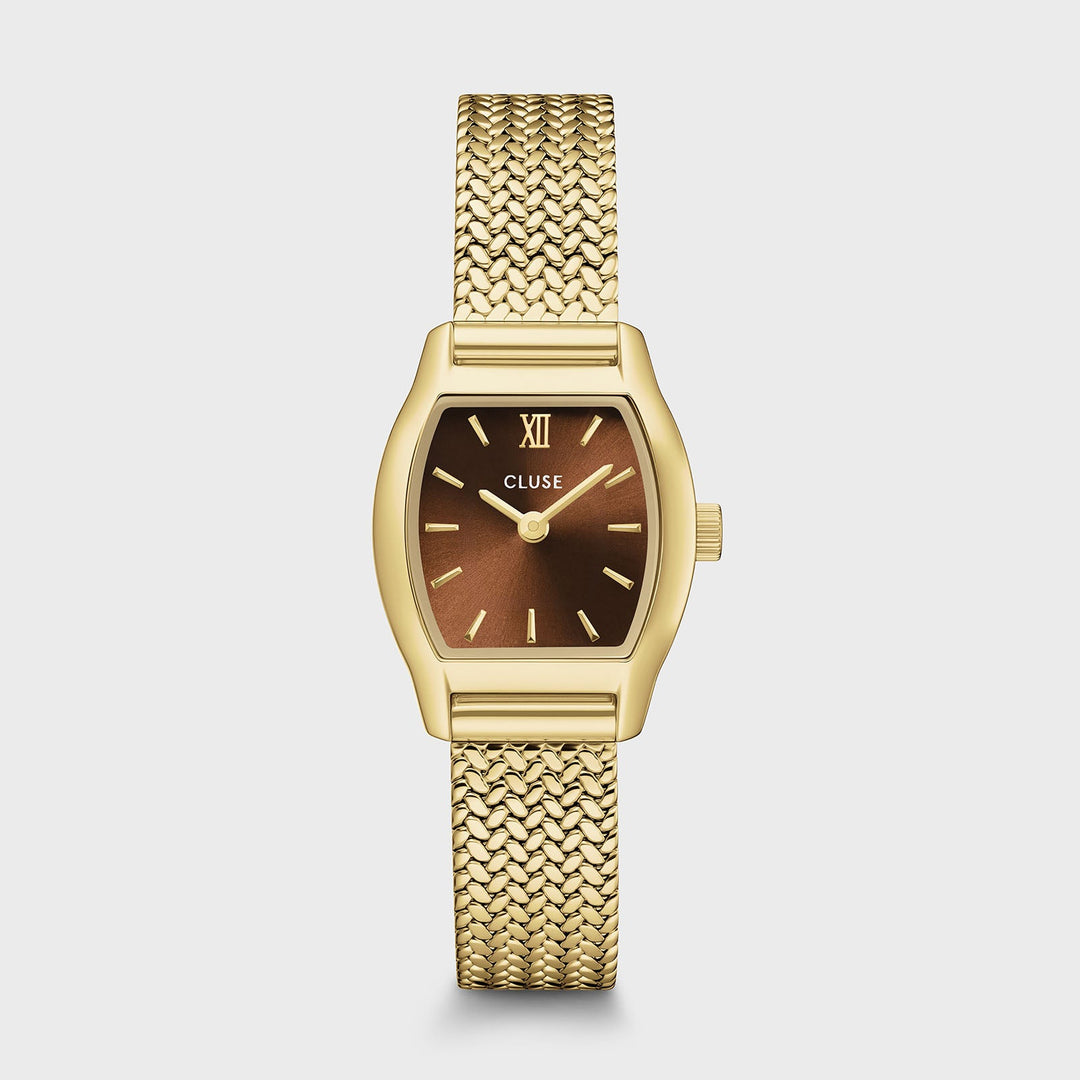 Orologio Donna CLUSE Tonnette Mini Dorato con Quadrante Marrone