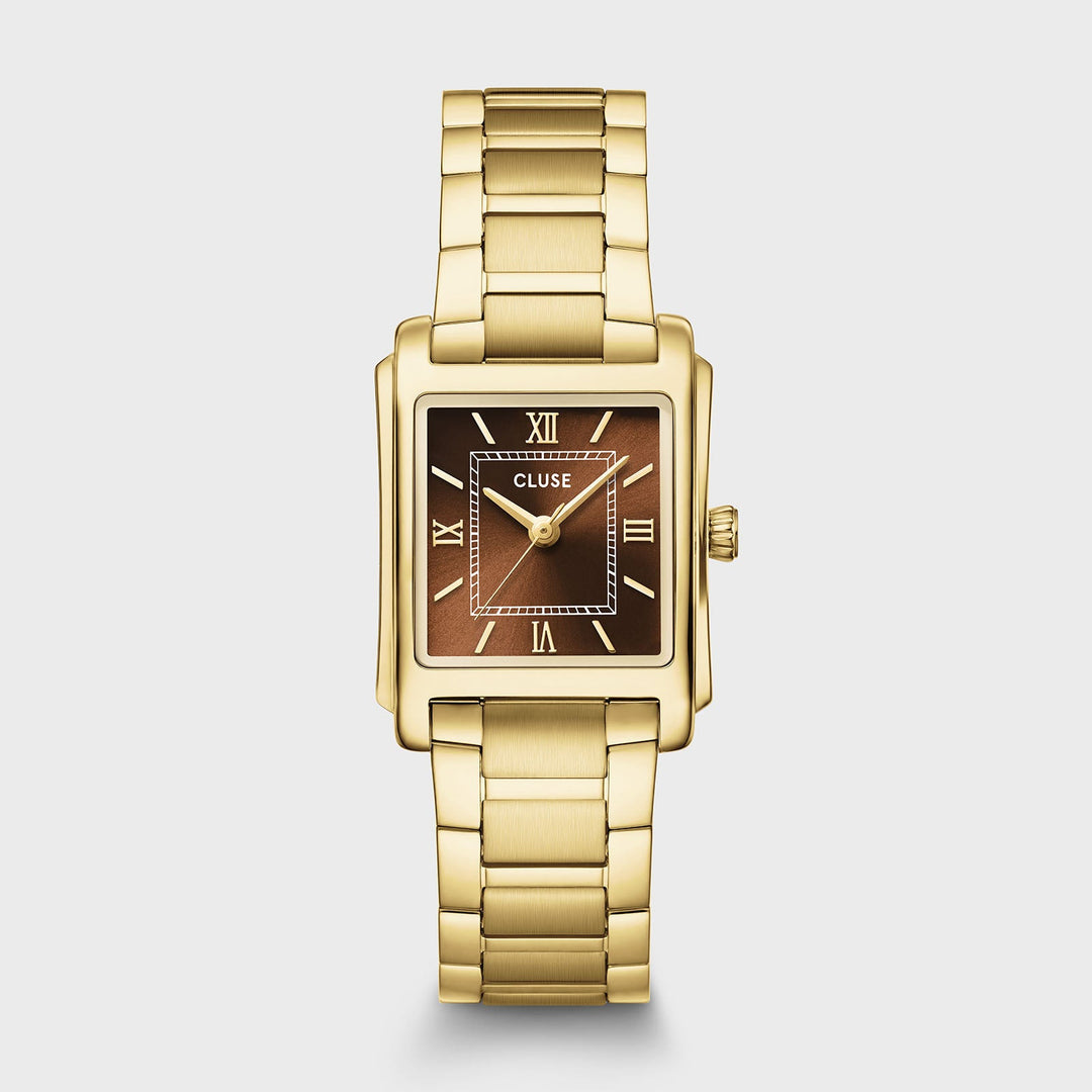Orologio Donna CLUSE Anglée Dorato con Quadrante Marrone Soleil