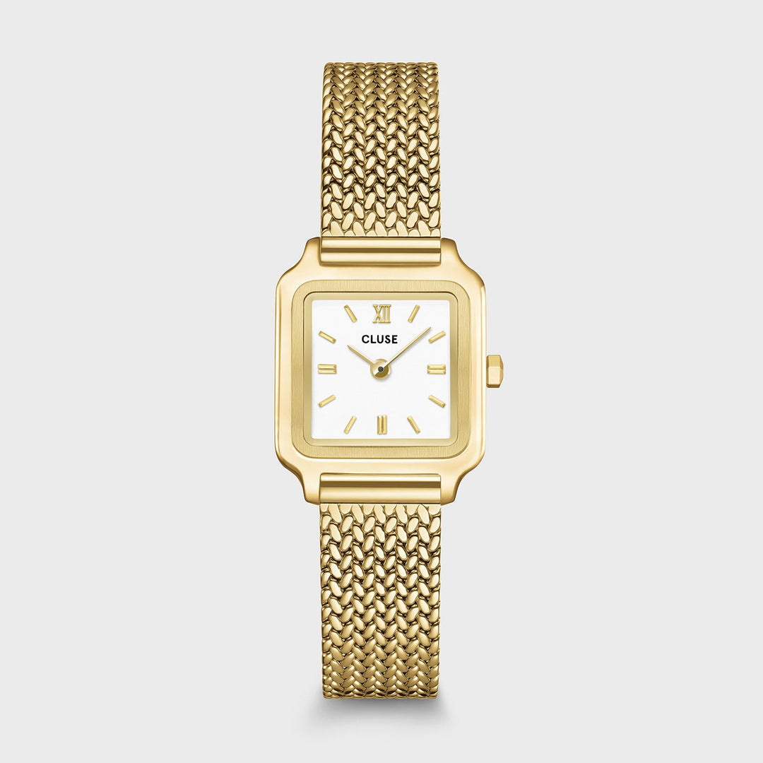 Orologio Donna CLUSE Gracieuse Mini Dorato con Quadrante Bianco