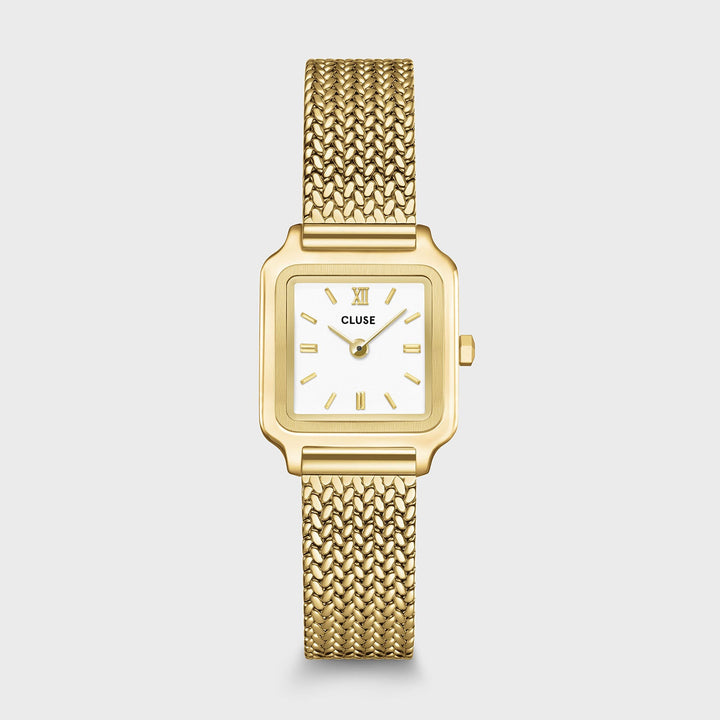 Orologio Donna CLUSE Gracieuse Mini Dorato con Quadrante Bianco