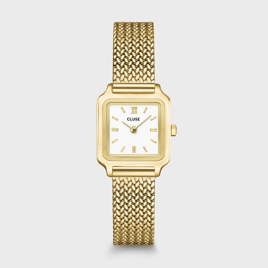 Orologio Donna CLUSE Gracieuse Mini Dorato con Quadrante Bianco