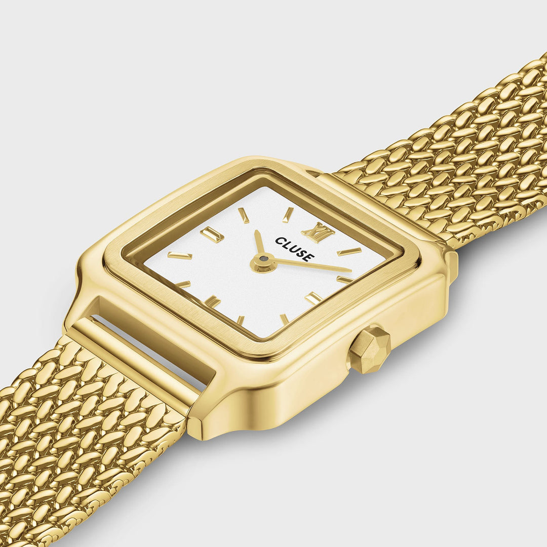 Orologio Donna CLUSE Gracieuse Mini Dorato con Quadrante Bianco