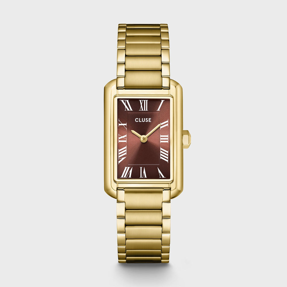 Orologio Donna CLUSE Belisenna Dorato con Quadrante Marrone Mocha