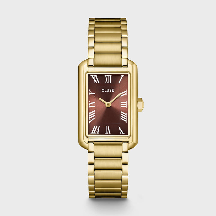 Orologio Donna CLUSE Belisenna Dorato con Quadrante Marrone Mocha